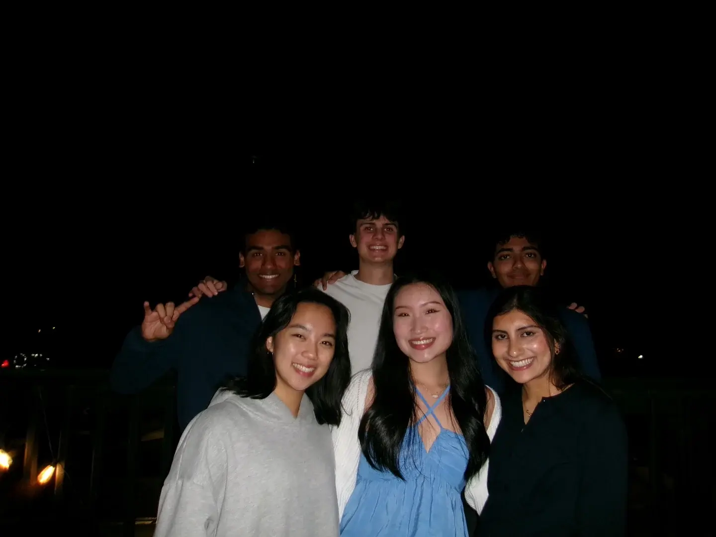 A group of WMSO members together at an evening social.